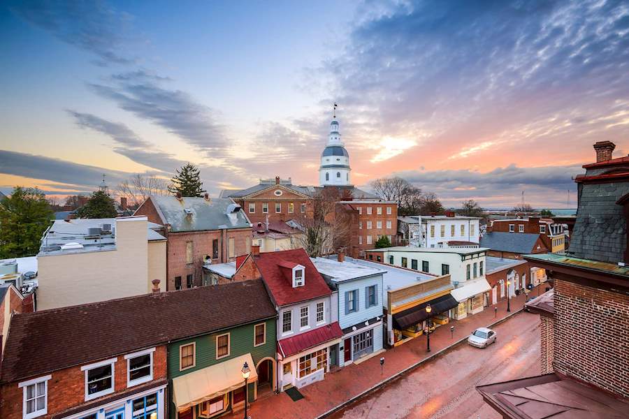 Downtown Annapolis of Annapolis Maryland